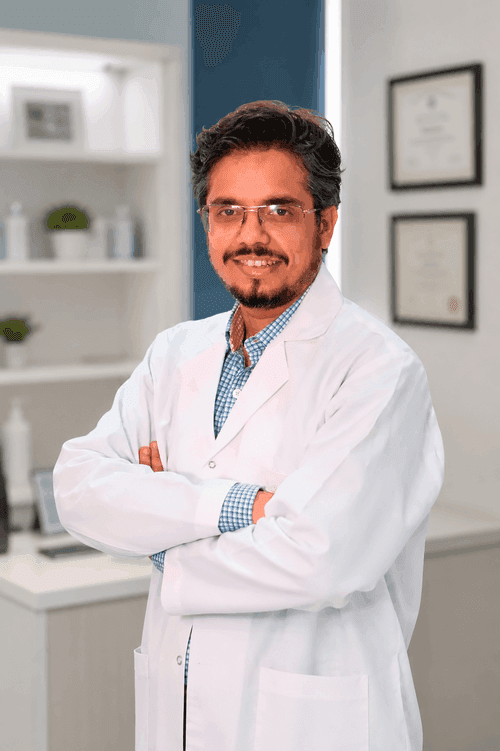 Smiling doctor representing Sintyz healthcare websites